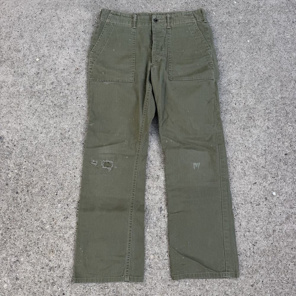 Polo Ralph Lauren OG-107 Cargo Trouser Pants 30x30 Army Military Herringbone